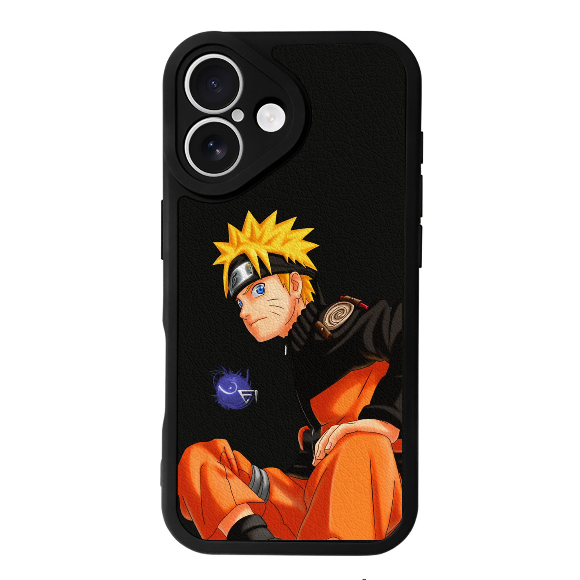（画像用） NARUTO -ナルト- うずまき ナルト Uzumaki Naruto 【iPhone 16シリーズ対応】シリコンスマホケース（レザー調） 材質：シリコン